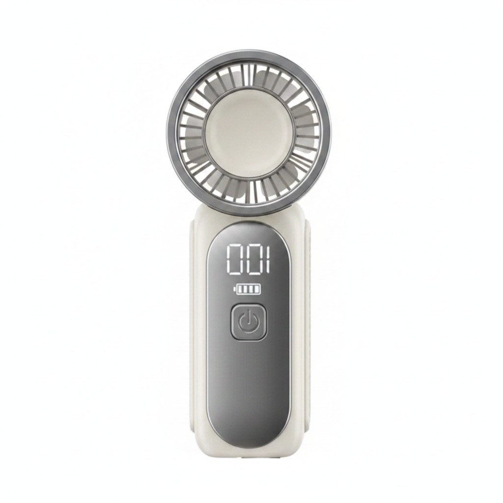 Weißer Mini-Handventilator einzeln